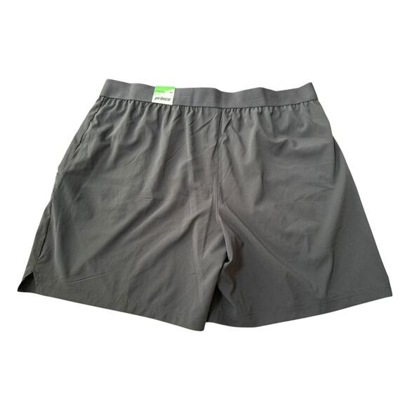 NWT Prince Men's Black Match 7” Woven Tennis Shorts Size XXL - Picture 3 of 6